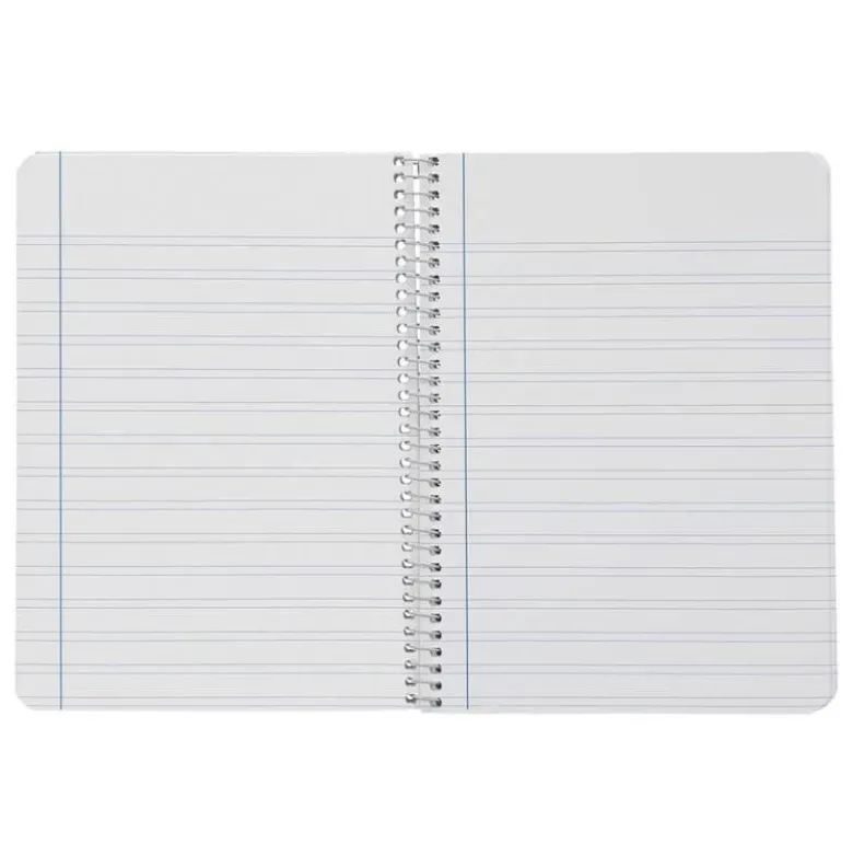 CUADERNO ESPIRAL LIDERPAPEL DIN A5 SMART TAPA BLANDA 80H 75GR PAUTA 3,5MM CON MARGEN COLORES SURTIDOS