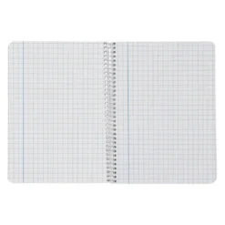 CUADERNO ESPIRAL LIDERPAPEL DIN A5 SMART TAPA BLANDA 80H 75GR CUADRO 8MM CON MARGEN COLORES SURTIDOS