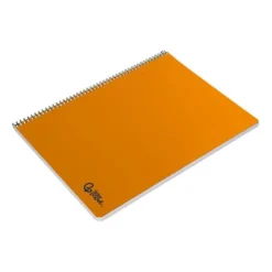 CUADERNO ESPIRAL LIDERPAPEL DIN A4 SMART TAPA BLANDA 80H 75GR PAUTA 3,5MM CON MARGEN COLOR NARANJA