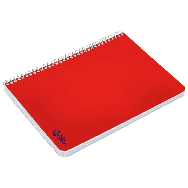 CUADERNO ESPIRAL LIDERPAPEL DIN A5 SMART TAPA BLANDA 80H 75GR CUADRO 5MM CON MARGEN COLORES SURTIDOS