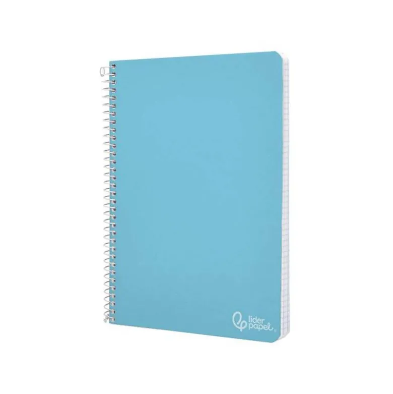 CUADERNO ESPIRAL LIDERPAPEL DIN A4 WITTY TAPA DURA 80H 90GR CUADRO 6MM CON MARGEN COLORES SURTIDOS