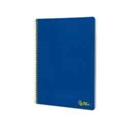 CUADERNO ESPIRAL LIDERPAPEL DIN A4 SMART TAPA BLANDA 80H 75GR PAUTA 2,5MM CON MARGEN COLOR AZUL OSCURO