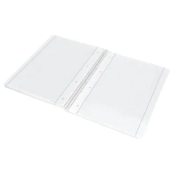 Cuaderno espiral liderpapel a4 micro serie azul tapa blanda 80h 80 gr cuadro5mm con margen 4 taladros color azul