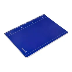 Cuaderno espiral liderpapel a4 micro serie azul tapa blanda 80h 80 gr cuadro5mm con margen 4 taladros color azul