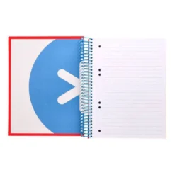 CUADERNO ESPIRAL LIDERPAPEL A5 MICRO ANTARTIK TAPA FORRADA 120 H 100G HORIZONTAL 5 BANDAS6 TALADROS COLORES SURTIDOS