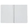 CUADERNO ESPIRAL LIDERPAPEL DIN A5 WITTY TAPA DURA 80H 90GR CUADRO 4MM CON MARGEN COLOR AMARILLO