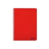 CUADERNO ESPIRAL LIDERPAPEL A4 MICRO SMART TAPA BLANDA 80H 75GR CUADRO 5MM DOBLE MARGEN 4 TALADROS COLORES