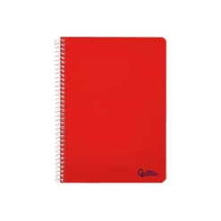 CUADERNO ESPIRAL LIDERPAPEL A4 MICRO SMART TAPA BLANDA 80H 75GR CUADRO 5MM DOBLE MARGEN 4 TALADROS COLORES