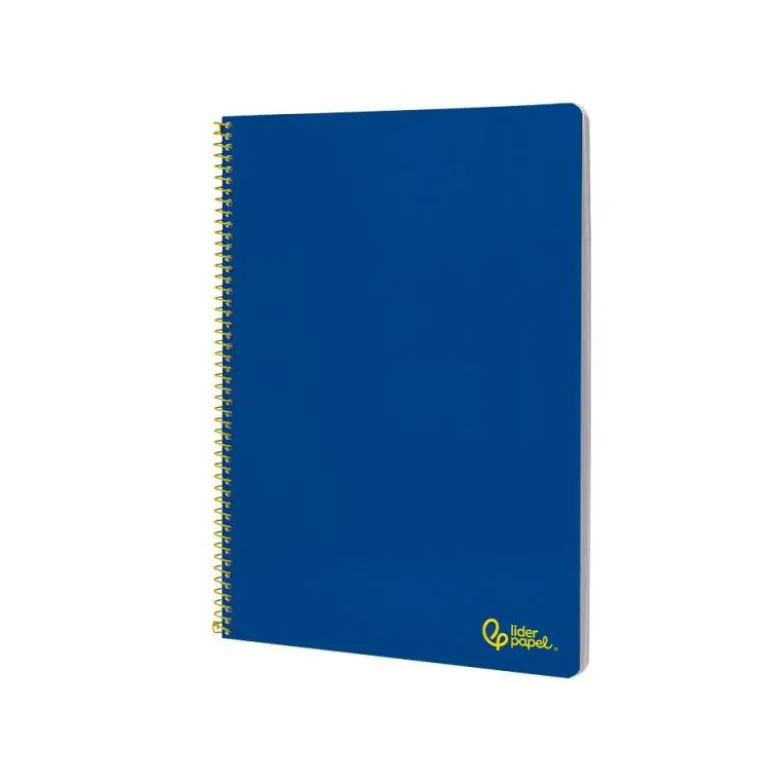 CUADERNO ESPIRAL LIDERPAPEL DIN A4 SMART TAPA BLANDA 80H 75GR PAUTA 3,5MM CON MARGEN COLOR AZUL OSCURO