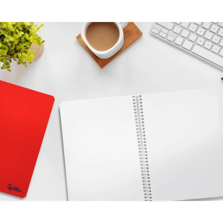 CUADERNO ESPIRAL LIDERPAPEL DIN A5 SMART TAPA BLANDA 80H 75GR LISO SIN MARGEN COLORES SURTIDOS