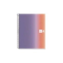 CUADERNO ESPIRAL MIQUELRIUS DIN A4 120 HOJAS 70 GR CUADRO 5 MM TAPA POLIPROPILENO AURORA PROVENCE