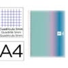 CUADERNO ESPIRAL MIQUELRIUS DIN A4 120 HOJAS 70 GR CUADRO 5 MM TAPA POLIPROPILENO AURORA SANTORINI