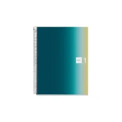 CUADERNO ESPIRAL MIQUELRIUS DIN A4 80 HOJAS 90 GR CUADRO 5 MM TAPA FORRADA AURORA ICELAND
