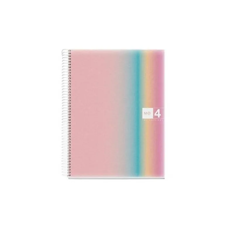 CUADERNO ESPIRAL MIQUELRIUS DIN A4 120 HOJAS 70 GR CUADRO 5 MM TAPA POLIPROPILENO AURORA WEST BAY