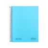 CUADERNO ESPIRAL NAVIGATOR A4 TAPA DURA 80H 80GR CUADRO 4MM CON MARGEN AZUL CLARO