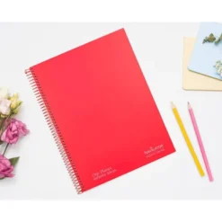 CUADERNO ESPIRAL NAVIGATOR A4 TAPA DURA 80H 80GR CUADRO 4MM CON MARGEN ROJO
