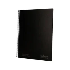 CUADERNO ESPIRAL NAVIGATOR A4 TAPA DURA 80H 80GR CUADRO 4MM CON MARGEN NEGRO