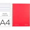 CUADERNO ESPIRAL NAVIGATOR A4 MICRO TAPA FORRADA 80H 80GR CUADRO 5MM 1 BANDA COLOR ROJO