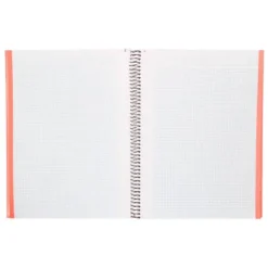 CUADERNO ESPIRAL NAVIGATOR A4 MICRO TAPA FORRADA 80H 80GR CUADRO 5MM 1 BANDA COLOR CORAL