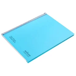 CUADERNO ESPIRAL NAVIGATOR A4 MICRO TAPA FORRADA 80H 80GR CUADRO 5 MM 1 BANDA COLOR CELESTE