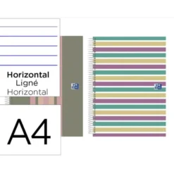 CUADERNO ESPIRAL OXFORD EUROPEANBOOK 5 TAPA EXTRADURA DIN A4+ 120 HOJAS HORIZONTAL