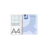 Cuaderno espiral Q-Connect Din A4 micro tapa plastico 80h 70g cuadro 5mm sin bandas 4 taladros azul
