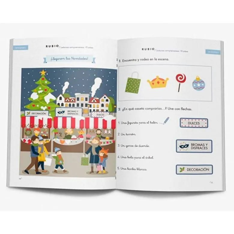CUADERNO RUBIO LECTURAS COMPRENSIVAS + 6 AÑOS