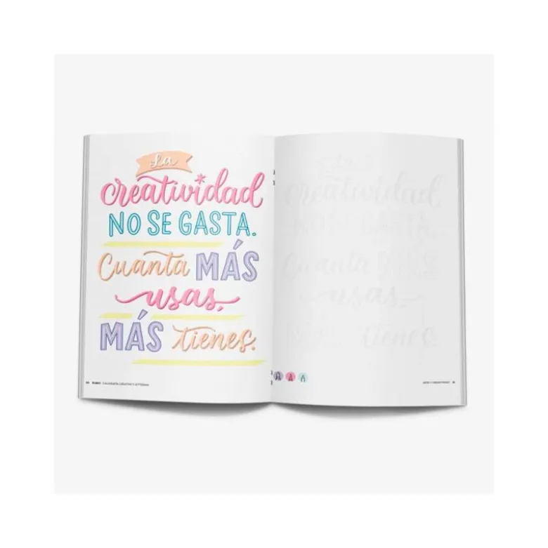 CUADERNO RUBIO LETTERING CALIGRAFIA CREATIVA ARTE Y CREATIVIDAD