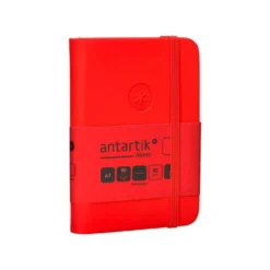 CUADERNO CON GOMILLA ANTARTIK NOTES TAPA DURA A7 HOJAS LISAS ROJO 80 HOJAS 80 GR FSC