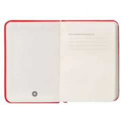 CUADERNO CON GOMILLA ANTARTIK NOTES TAPA DURA A7 HOJAS LISAS ROJO 80 HOJAS 80 GR FSC