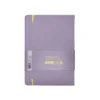 CUADERNO CON GOMILLA ANTARTIK NOTES TAPA DURA A5 HOJAS LISAS MORADO Y AMARILLO 100 HOJAS 80 GR FSC