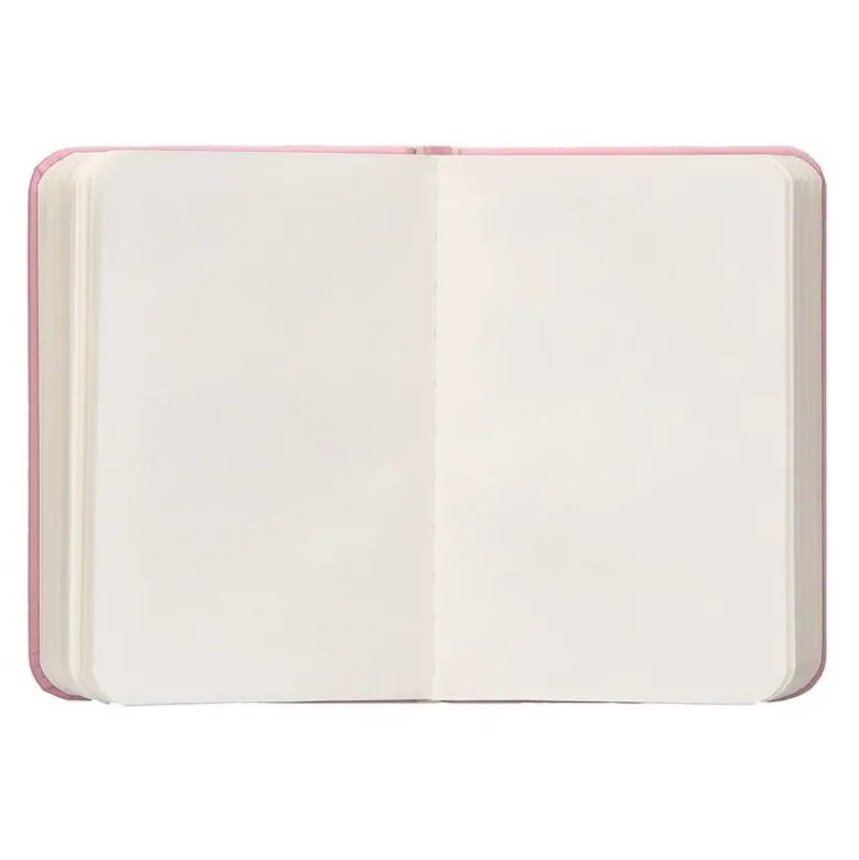 CUADERNO CON GOMILLA ANTARTIK NOTES TAPA DURA A7 HOJAS LISAS ROSA PASTEL 80 HOJAS 80 GR FSC