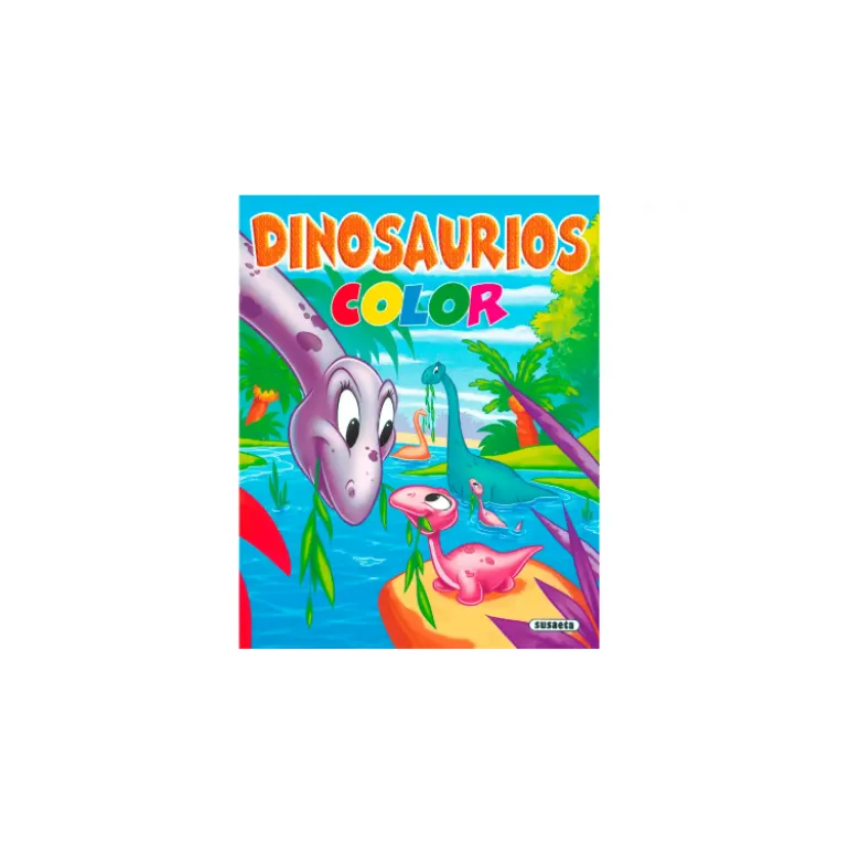 CUADERNO DE COLOREAR SUSAETA DINOSAURIOS 16 PAGINAS 21,5X27 CM