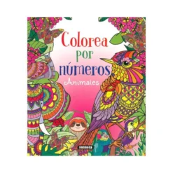 CUADERNO DE COLOREAR SUSAETA ANIMALES COLOREAR POR NUMEROS 64 PAGINAS 21,5X25 CM