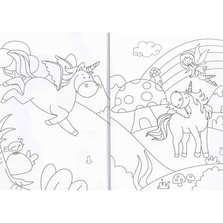 CUADERNO DE COLOREAR SUSAETA UNICORNIOS 192 PAGINAS 21X28 CM
