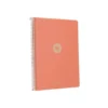 CUADERNO ESPIRAL ANTARTIK A4 TAPA FOAM 80H 90GR CUADRO 4MM CON MARGEN COLOR CORAL