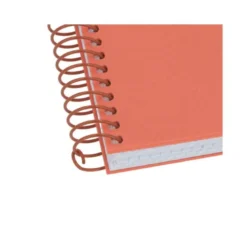 CUADERNO ESPIRAL ANTARTIK A4 TAPA FOAM 80H 90GR CUADRO 4MM CON MARGEN COLOR CORAL