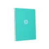 CUADERNO ESPIRAL ANTARTIK A4 TAPA FOAM 80H 90GR CUADRO 4MM CON MARGEN COLOR MENTA