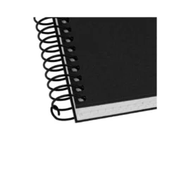 CUADERNO ESPIRAL ANTARTIK A4 TAPA FOAM 80H 90GR CUADRO 4MM CON MARGEN COLOR NEGRO