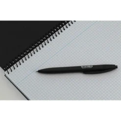 CUADERNO ESPIRAL ANTARTIK A4 TAPA FOAM 80H 90GR CUADRO 4MM CON MARGEN COLOR NEGRO