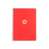 CUADERNO ESPIRAL ANTARTIK A4 TAPA FOAM 80H 90GR CUADRO 4MM CON MARGEN COLOR ROJO