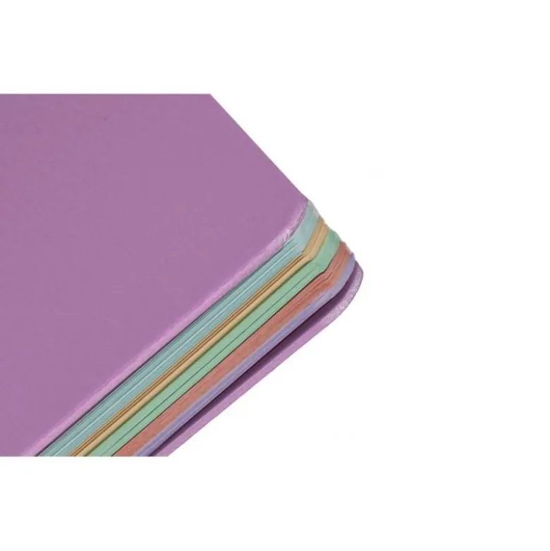 CUADERNO ESPIRAL ANTARTIK MICRO A4 TAPA FOAM 120H 90GR CUADRO 5MM 5 BANDAS 4 TALADROS COLOR LAVANDA