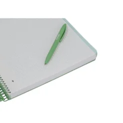 CUADERNO ESPIRAL ANTARTIK MICRO A4 TAPA FOAM 120H 90GR CUADRO 5MM 5 BANDAS 4 TALADROS COLOR VERDE MATCHA