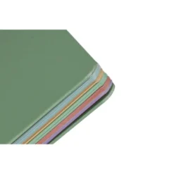 CUADERNO ESPIRAL ANTARTIK MICRO A4 TAPA FOAM 120H 90GR CUADRO 5MM 5 BANDAS 4 TALADROS COLOR VERDE MATCHA