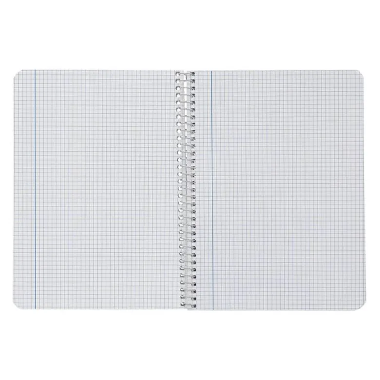 CUADERNO ESPIRAL LIDERPAPEL DIN A5 SMART TAPA BLANDA 80H 75GR CUADRO 4MM CON MARGEN COLORES SURTIDOS