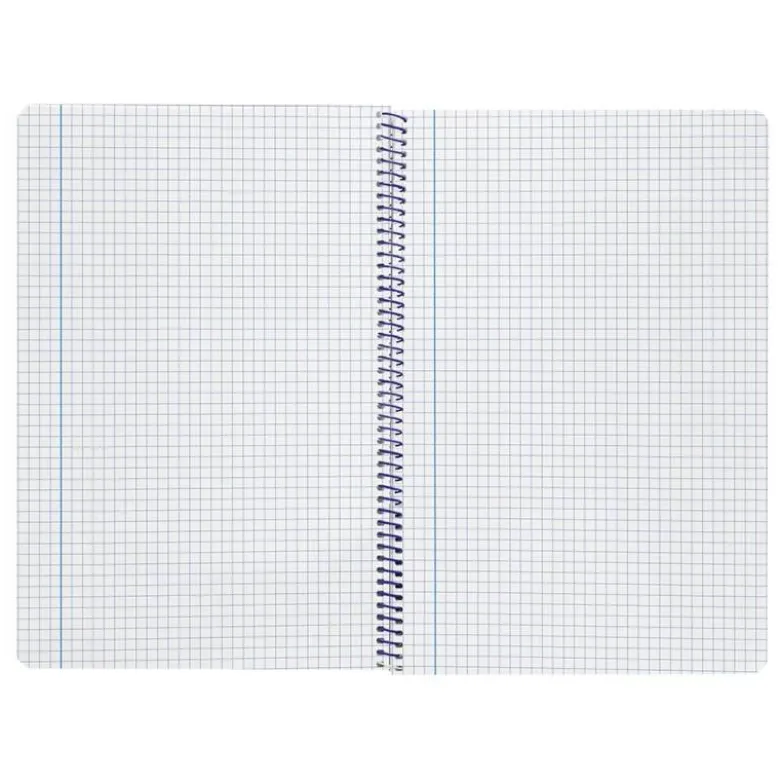 CUADERNO ESPIRAL LIDERPAPEL DIN A4 SMART TAPA BLANDA 80H 75GR CUADRO 4MM CON MARGEN COLOR VERDE