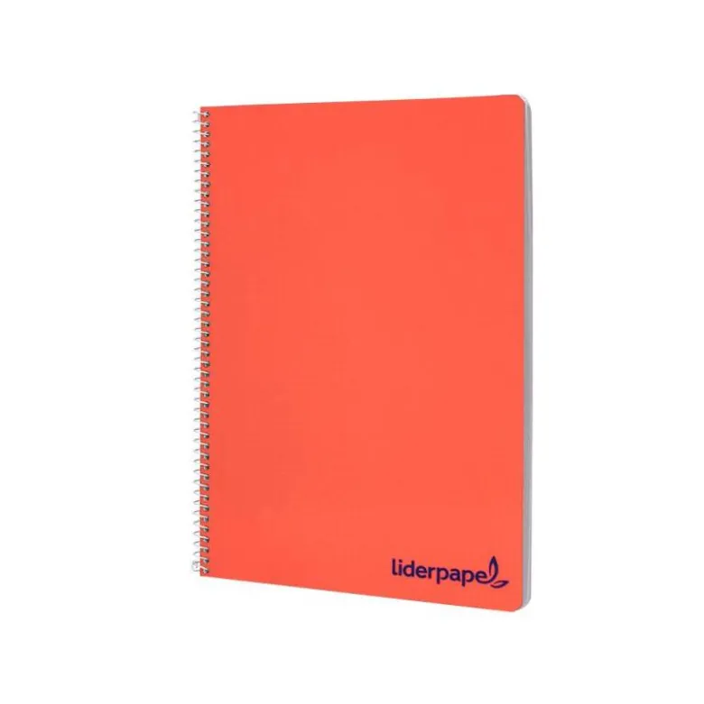 Cuaderno espiral liderpapel a4 wonder tapa plastico 80h 90 gr liso colores surtidos