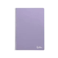 CUADERNO ESPIRAL LIDERPAPEL DIN A4 SMART TAPA BLANDA 80H 75GR HORIZONTAL 8MM CON MARGEN COLORES SURTIDOS
