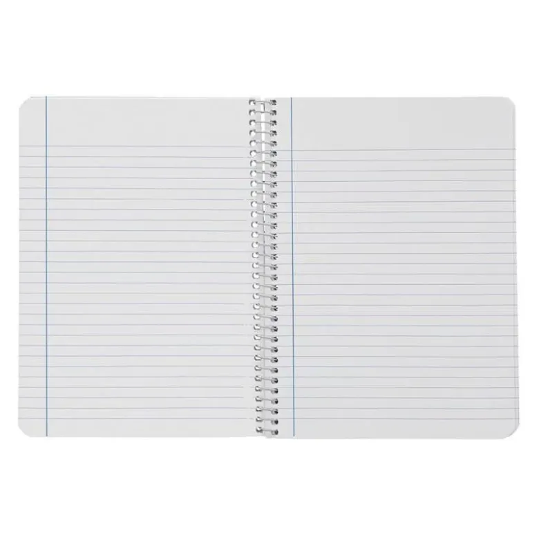 CUADERNO ESPIRAL LIDERPAPEL DIN A4 SMART TAPA BLANDA 80H 75GR HORIZONTAL 8MM CON MARGEN COLORES SURTIDOS