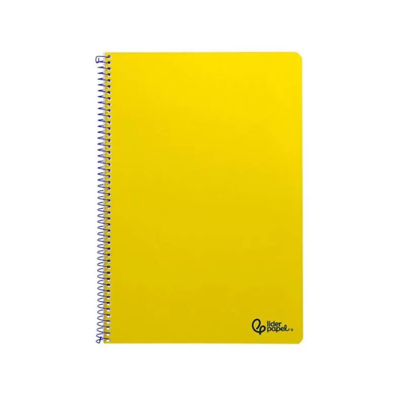 CUADERNO ESPIRAL LIDERPAPEL DIN A4 SMART TAPA BLANDA 80H 75GR PAUTA 3,5MM CON MARGEN COLOR AMARILLO
